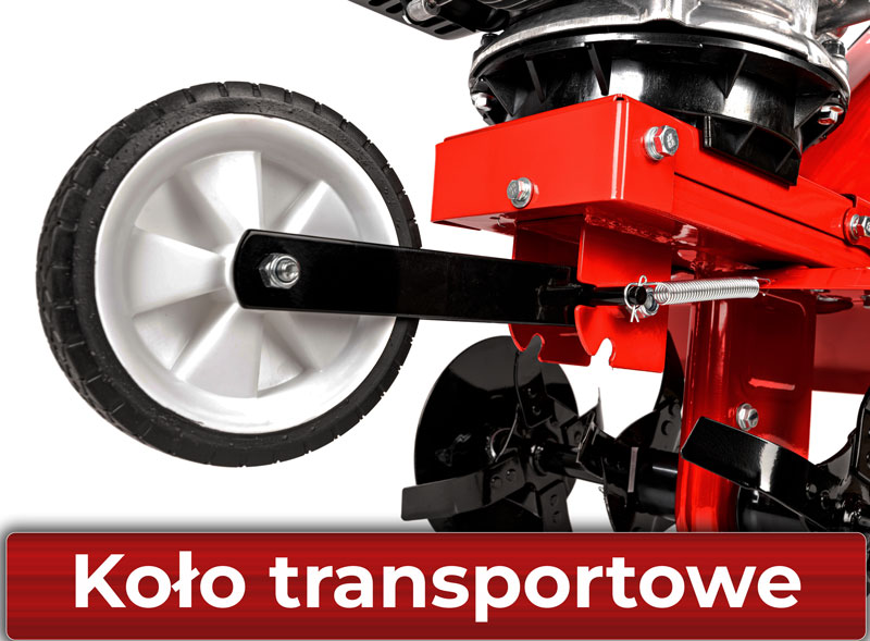 Koło transportowe w glebogryzarce Loncin 360a